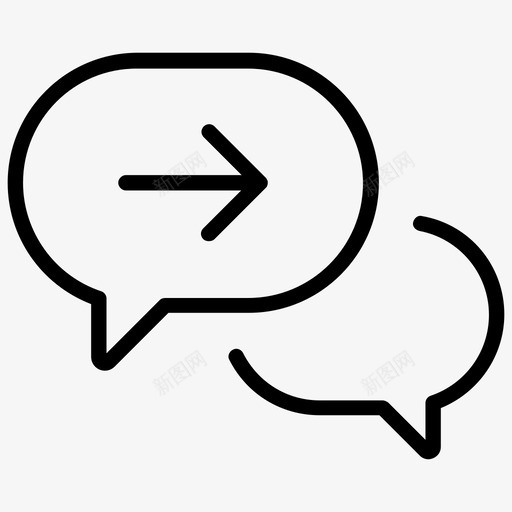 发送聊天信息图标svg_新图网 https://ixintu.com 信息 发送 短信 聊天 通信专线第1卷