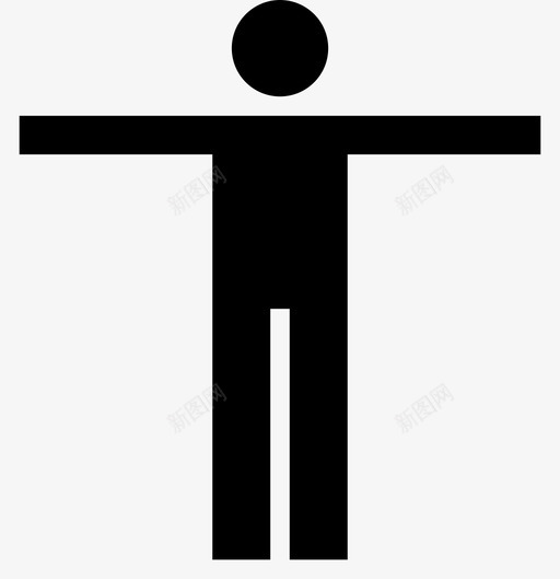 男人张开双臂手伸展图标svg_新图网 https://ixintu.com 人类象形文字 伸展 展开双臂 手 男人张开双臂