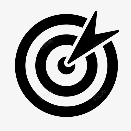 瞄准飞镖射门图标svg_新图网 https://ixintu.com 射击 射门 瞄准 飞镖