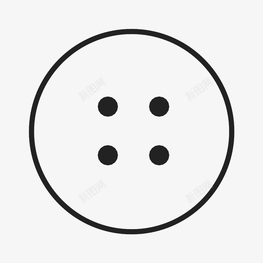 衬衫纽扣衣服纽扣图标svg_新图网 https://ixintu.com 纽扣 衣服 衬衫纽扣
