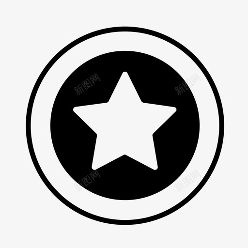 明星徽章美国队长图标svg_新图网 https://ixintu.com 军衔 军队 徽章 明星 盾牌 美国队长