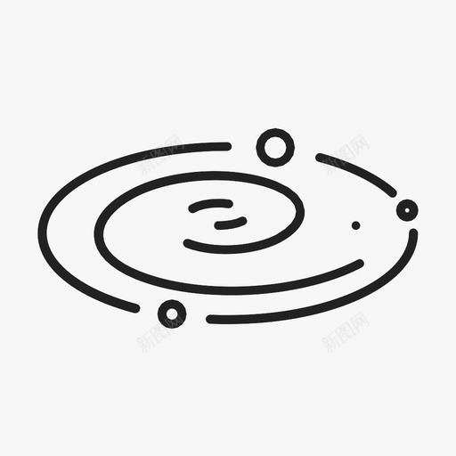 星系宇宙太空图标svg_新图网 https://ixintu.com 太空 宇宙 恒星系统 星系