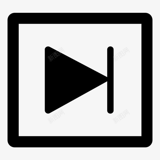 下一步按钮前进图标svg_新图网 https://ixintu.com 下一步 前进 媒体 按钮 播放器 跳过 音乐 音乐播放器控件集合