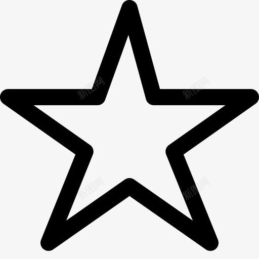最爱的笔划2px可爱的星星图标svg_新图网 https://ixintu.com 2px 可爱的星星 最爱的笔划