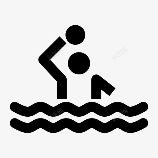 水球水上运动游戏图标svg_新图网 https://ixintu.com 奥林匹克 奥林匹克运动会雕文 水上运动 水球 游戏