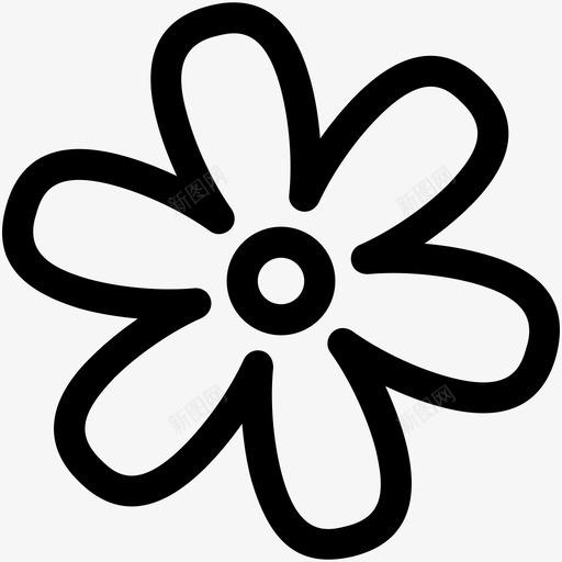 雏菊芳香疗法花图标svg_新图网 https://ixintu.com 美容和水疗可爱的图标 花 花瓣 芳香疗法 草药治疗 雏菊