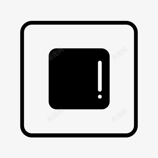 停止歌曲静音图标svg_新图网 https://ixintu.com 停止 媒体控制 播放器 方块 暂停 歌曲 瞬间 静音 音乐
