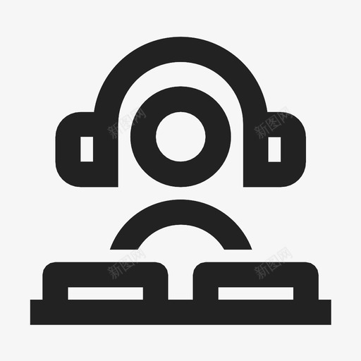 dj迪斯科电子图标svg_新图网 https://ixintu.com DJ头像 dj 电子 磁盘小丑 迪斯科 音乐