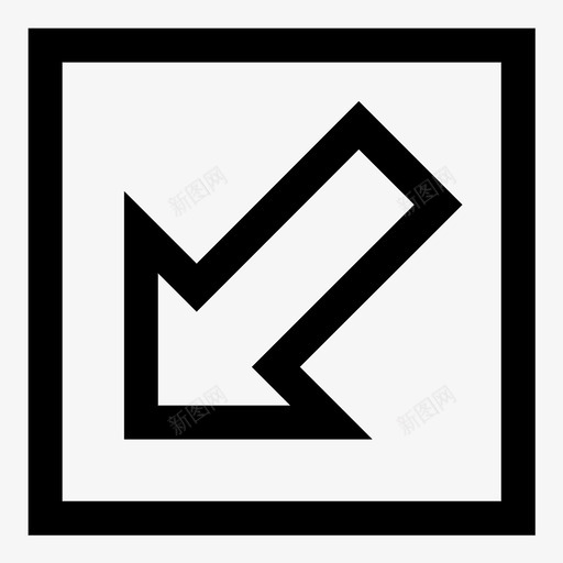 左下左下角箭头方向图标svg_新图网 https://ixintu.com 导航 左下 左下角箭头 方向