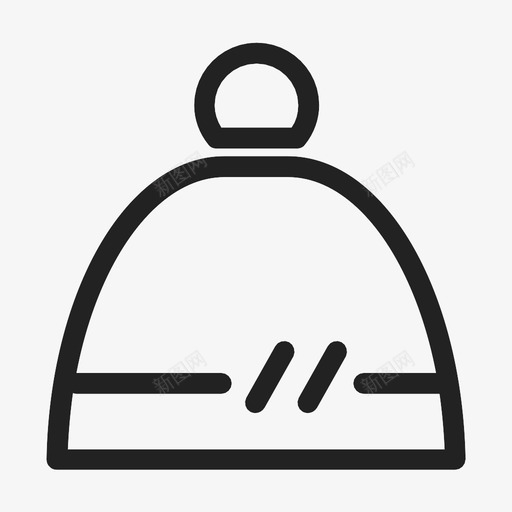 冬帽头套头饰图标svg_新图网 https://ixintu.com 冬帽 头套 头饰