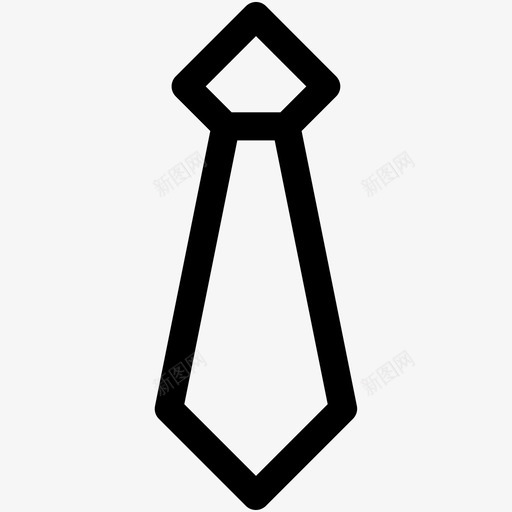 领带时尚制服领带图标svg_新图网 https://ixintu.com 制服领带 官方领带 教育图标集 时尚 领带
