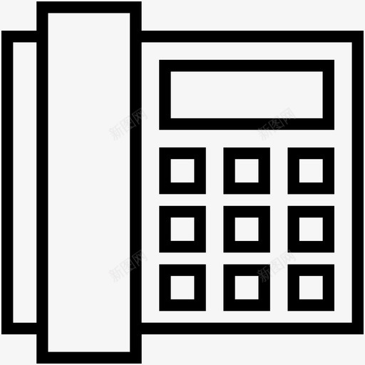 电话悸动智能手机图标svg_新图网 https://ixintu.com 座机 悸动 数字电话 智能手机 最新技术 现代商业线图标 电话 联系我们 跳动 震颤