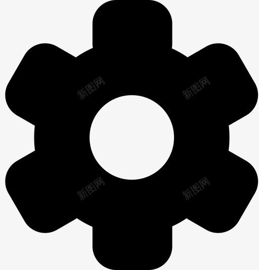 齿轮机器机械图标svg_新图网 https://ixintu.com 机器 机械 简单的音乐播放器图标 设置 齿轮