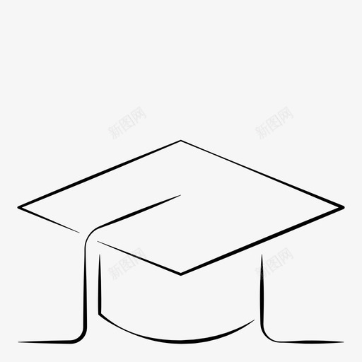 学历毕业证学校图标svg_新图网 https://ixintu.com 学历 学校 毕业证 简历上都突出了笔画的不均匀性