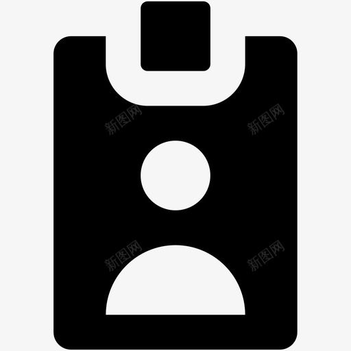身份照片徽章员工卡图标svg_新图网 https://ixintu.com 475个动作矢量图标 员工卡 学生卡 徽章 身份照片 身份证