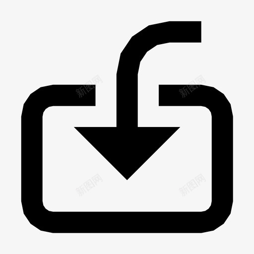 左下导入存档图标svg_新图网 https://ixintu.com 下载 保存 存档 左下导入