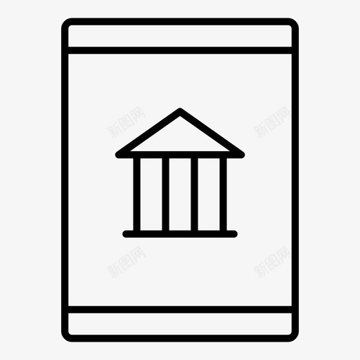 平板银行电脑平板电脑设备图标svg_新图网 https://ixintu.com ipad 平板显示器 平板电脑 平板银行 电脑平板电脑 界面 设备