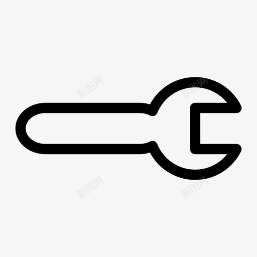 扳手车库修理图标svg_新图网 https://ixintu.com 修理 工具 扳手 设置 车库
