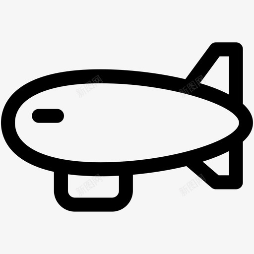 飞艇飞行框架图标svg_新图网 https://ixintu.com 压力 强度 框架 气体 网页和用户界面可爱的图标 飞艇 飞行
