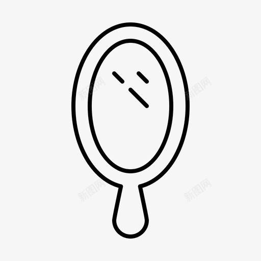 镜子理发师发型师图标svg_新图网 https://ixintu.com 发型师 理发师 镜子