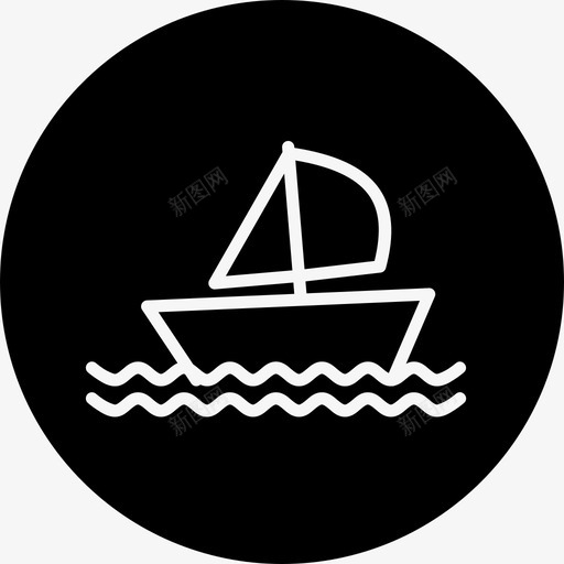 帆船奥运会比赛图标svg_新图网 https://ixintu.com 奥运会 帆船 比赛 轮船 里约奥运会环线差