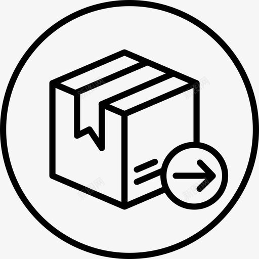 装箱送货出口图标svg_新图网 https://ixintu.com 出口 包装 包裹 寄送 物流配送 装箱 送货