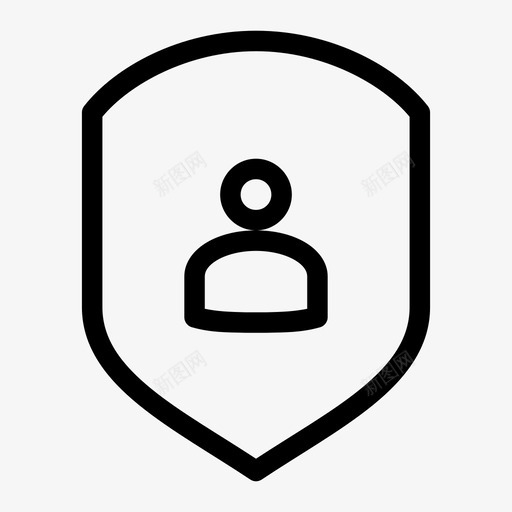 屏蔽用户防病毒安全徽章图标svg_新图网 https://ixintu.com 安全徽章 安全标记 安全检查 屏蔽用户 木马 防病毒