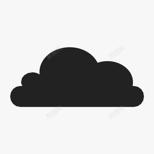 云小云多云图标svg_新图网 https://ixintu.com 云 多云 天气 小云 预报