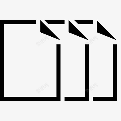 多个文档文件信息图标svg_新图网 https://ixintu.com 书籍字形 信息 多个文档 文件