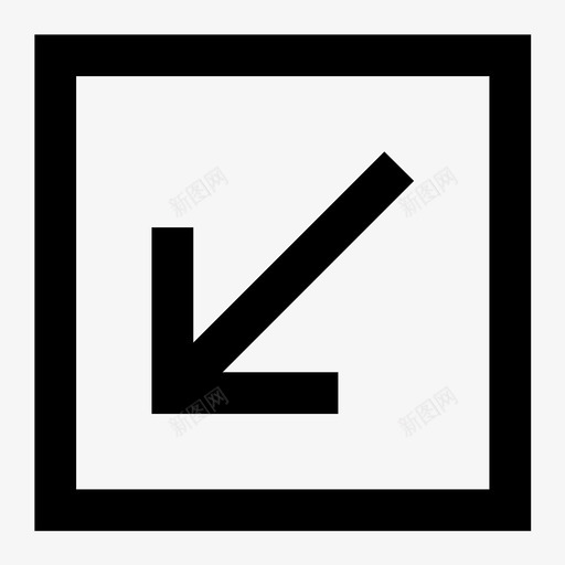 左下左下角箭头方向图标svg_新图网 https://ixintu.com 导航 左下 左下角箭头 方向