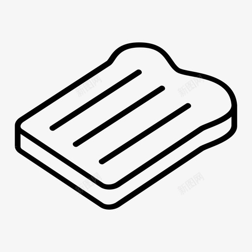 吐司面包片早餐图标svg_新图网 https://ixintu.com 吐司 早餐 烤制 烤面包 美食乐趣 面包片 食物
