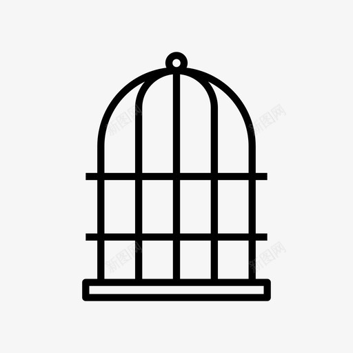 鸟笼乡村风格复古风格图标svg_新图网 https://ixintu.com 乡村风格 复古风格 鸟笼