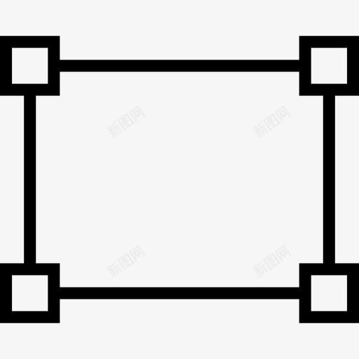 屏幕定位点矩形软件图标svg_新图网 https://ixintu.com 屏幕定位点 矩形 软件 软件工具图示符