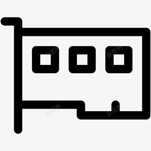 局域网卡声卡计算机配件图标svg_新图网 https://ixintu.com 声卡 局域网卡 电子图标集 硬件 计算机配件