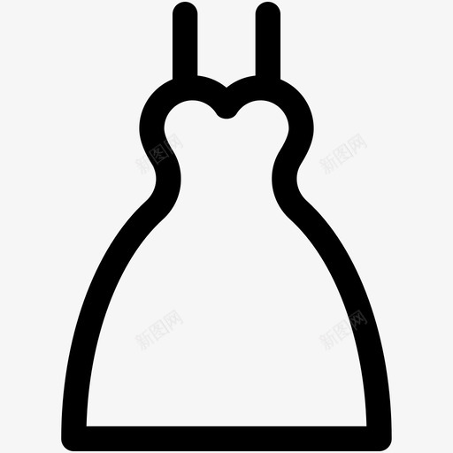 婚纱派对装女装图标svg_新图网 https://ixintu.com 女装 婚礼和情人节可爱的图标 婚纱 派对装 爱情