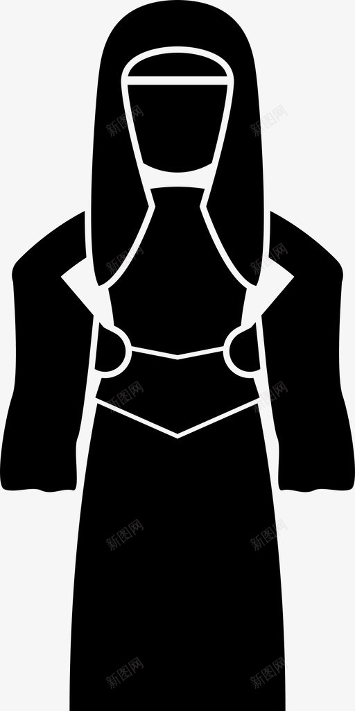 土耳其女装人穿图标svg_新图网 https://ixintu.com 人 土耳其女装 民族服装 穿