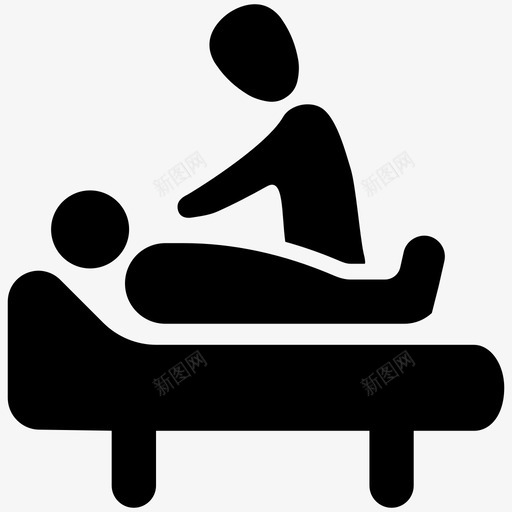 病人护理医疗图标svg_新图网 https://ixintu.com 医疗 护理 病人 病床