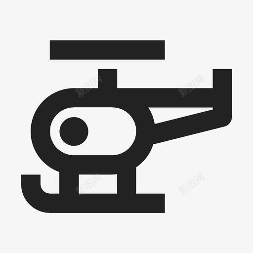 直升机飞机飞行图标svg_新图网 https://ixintu.com 直升机 螺旋桨 运输 飞机 飞行