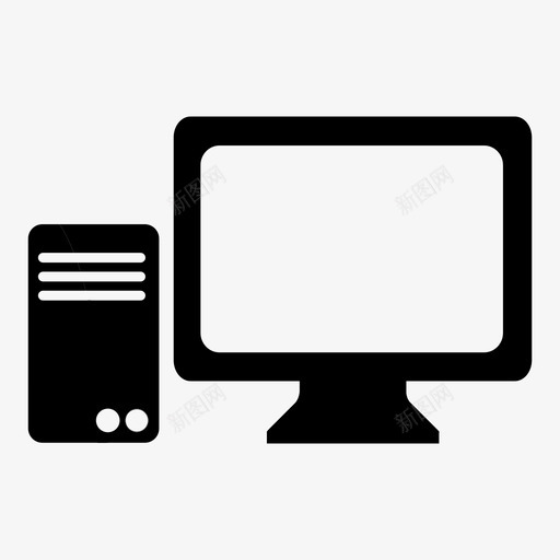 电脑台式机笔记本电脑图标svg_新图网 https://ixintu.com 办公室 台式机 屏幕 工作站 技术 电脑 电视 笔记本电脑