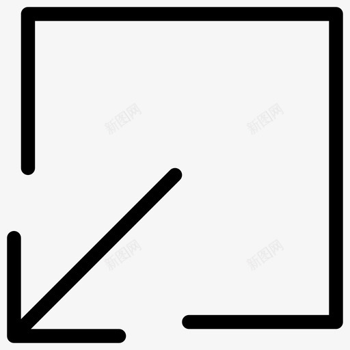 最小化按钮减少图标svg_新图网 https://ixintu.com 减少 屏幕 工艺图标箭头 按钮 最小化 窗口 路径方向