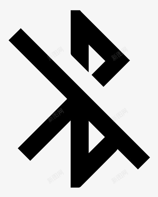 蓝牙关闭断开连接静音图标svg_新图网 https://ixintu.com 断开连接 无线 蓝牙关闭 静音
