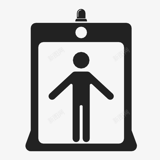 人体扫描仪机场控制图标svg_新图网 https://ixintu.com 人体扫描仪 控制 机场 警察 金属探测器 雷达