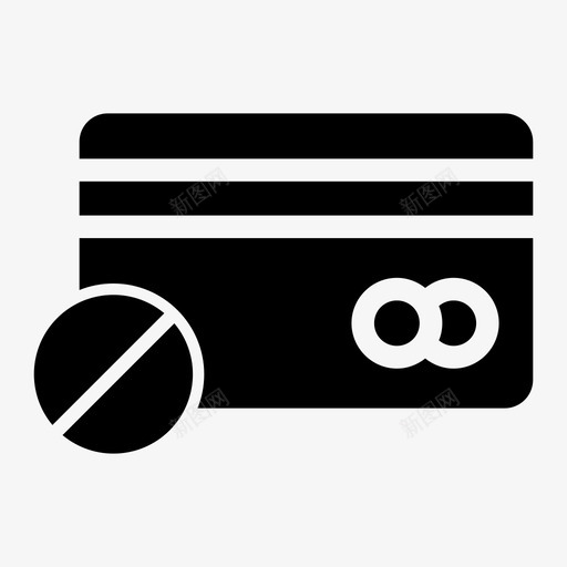 银行卡冻结退回拒绝图标svg_新图网 https://ixintu.com atm卡 付款 信用卡 借记卡 安全资金 忽略 拒绝 退回 银行卡 银行卡冻结