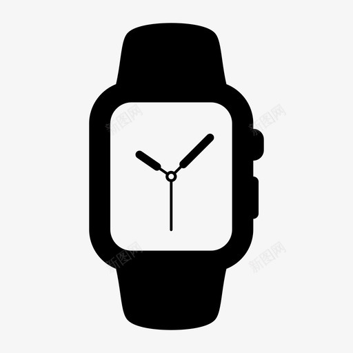 智能手表苹果手表时钟图标svg_新图网 https://ixintu.com 大 手表 时钟 智能手表 苹果手表