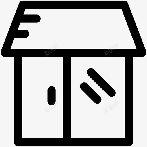 房子小屋房地产图标svg_新图网 https://ixintu.com 小屋 房地产 房地产可爱的图标 房子