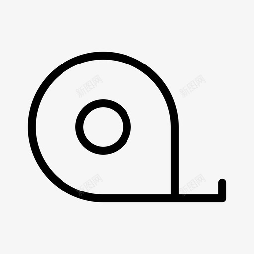 卷尺商务桌面图标svg_新图网 https://ixintu.com 办公室 卷尺 商务 文具 桌面 设备