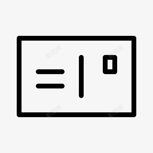 明信片商务桌面图标svg_新图网 https://ixintu.com 办公室 商务 文具 明信片 桌面 设备