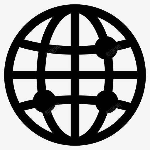 全球国际互联网图标svg_新图网 https://ixintu.com 互联网 全球 商业终极 国际 星球 网络