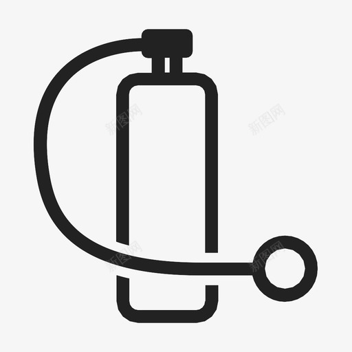 水肺气罐气罐潜水图标svg_新图网 https://ixintu.com 气罐 氧气 水肺气罐 水肺潜水 潜水 潜水装备
