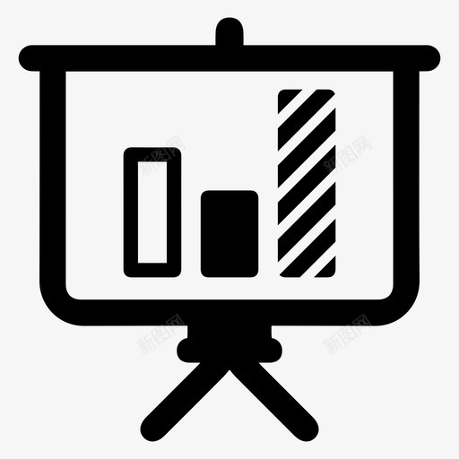 销售报告条形图黑板图标svg_新图网 https://ixintu.com 业务极限 报告 条形图 演示 销售报告 黑板